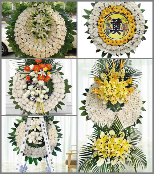 福建龙岩长汀县羊牯乡百坪村花圈速递